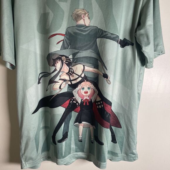 Anime SPY×FAMILY Anya  3D T-Shirts Streetwear Men’s M Light Green - Picture 2 of 5